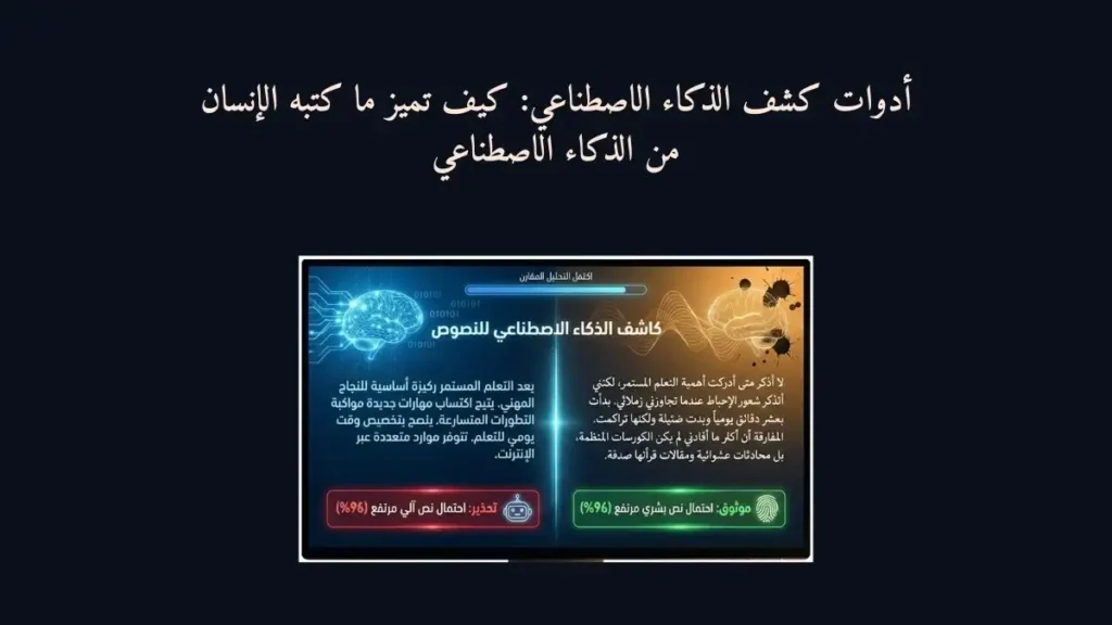 أدوات كشف الذكاء الاصطناعي: كيف تميز ما كتبه الإنسان من الذكاء الاصطناعي