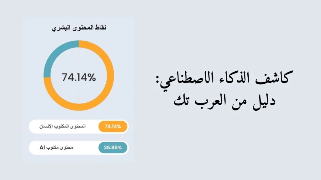 كاشف الذكاء الاصطناعي: دليل من العرب تك