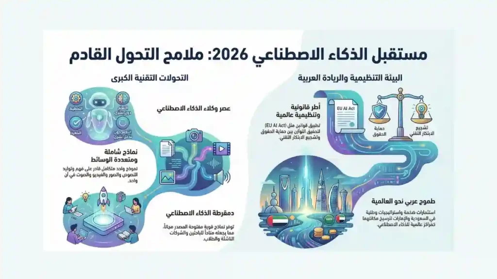 مخطط يوضح مستقبل الذكاء الاصطناعي