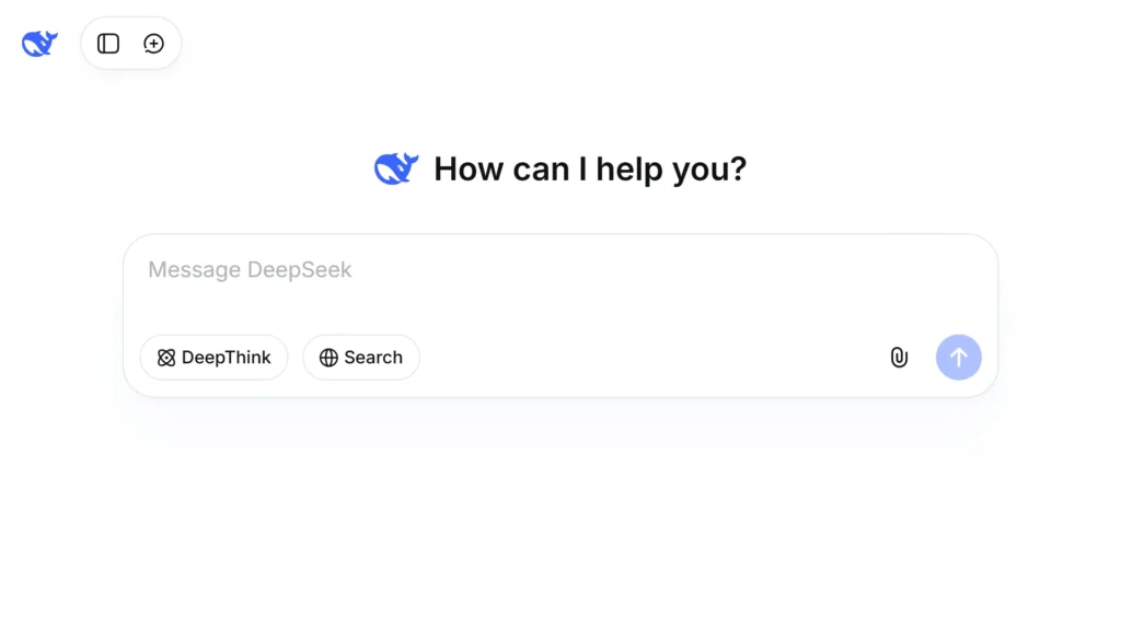 واجهة دردشة deepseek ai